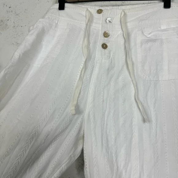 Sundance White Cotton Button Pants Size XXL - Picture 6 of 11